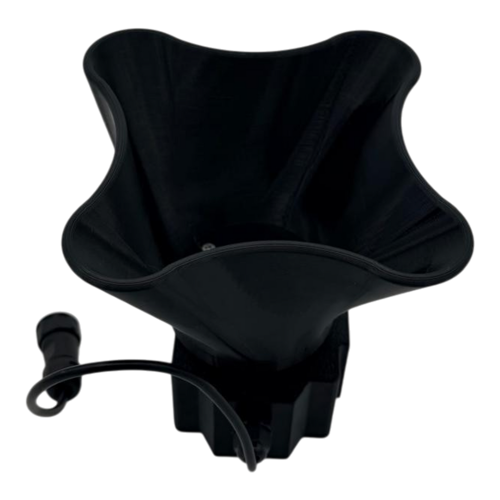 Sailvvay UK X-Series bait spreader in black with AUX power cable for Sailvvay bait boats