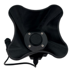 Sailvvay UK X-Series bait spreader in black, featuring an adjustable design for precise bait distribution.