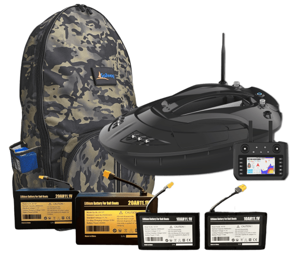 Black Bait Boat Battery Bundle